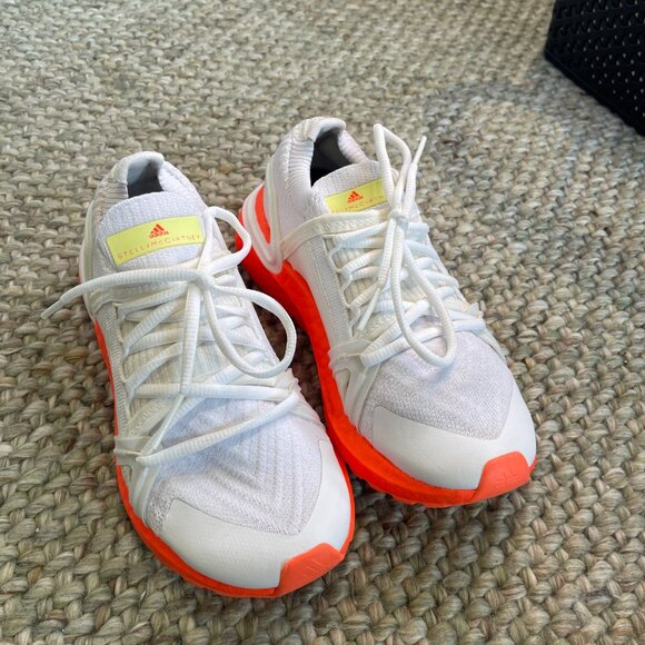(WMNS) adidas Stella McCartney x UltraBoost 20 'White Solar Orange' Size 5.5 - Picture 7 of 14